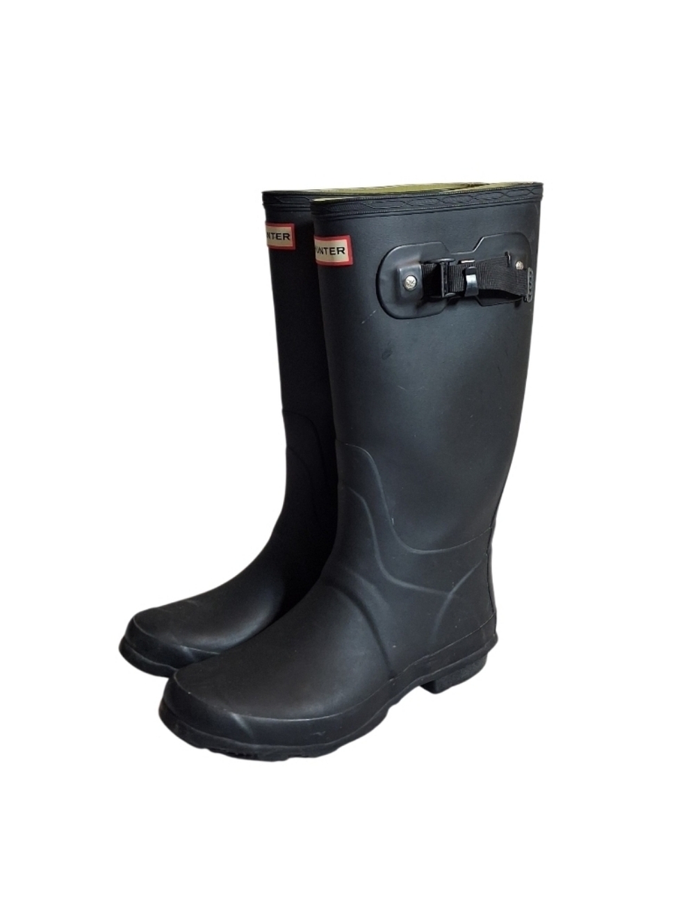 Hunter Huntress Tall Black Rainboots Size US 8M/9F EU 40/41